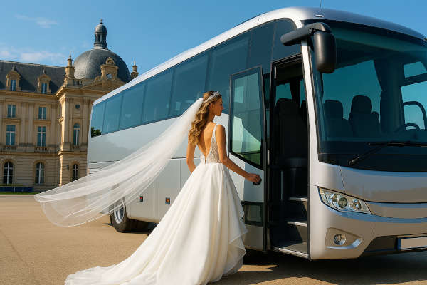 Shuttle service for Weddings and Wedding bus hire in Nice