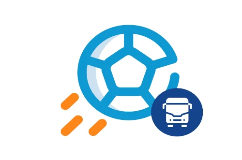 Coach hire for sport event and sport association in Lisbon